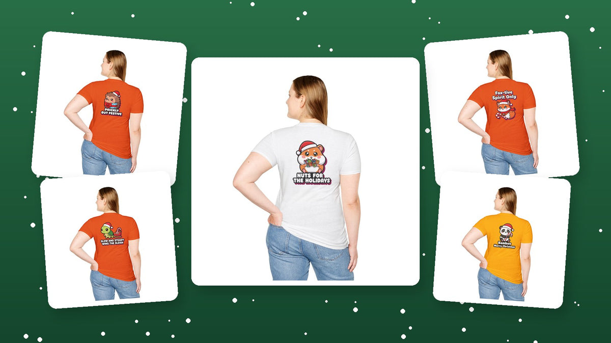 Funny Christmas pun shirts with cute animals