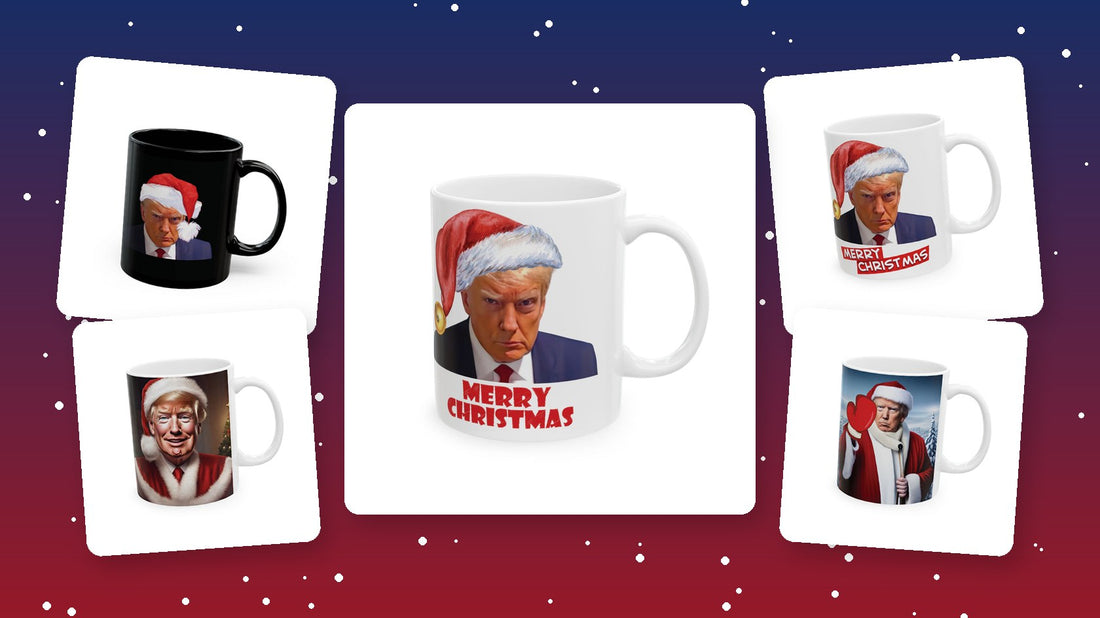 Funny Donald Trump Christmas mugs