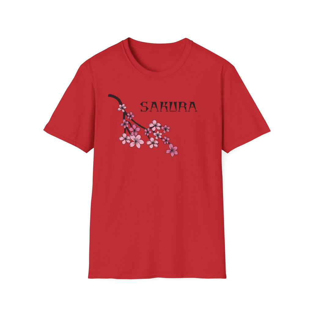 Sakura T-Shirt Japanese Art Shirt Unisex Softstyle Cherry Blossom Flower T-shirt