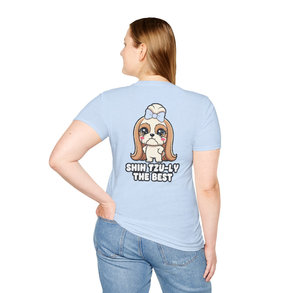 Cute Shih Tzu Shirt Shih Tzu-ly The Best Funny Dog Lover Unisex Softstyle Tee Gift