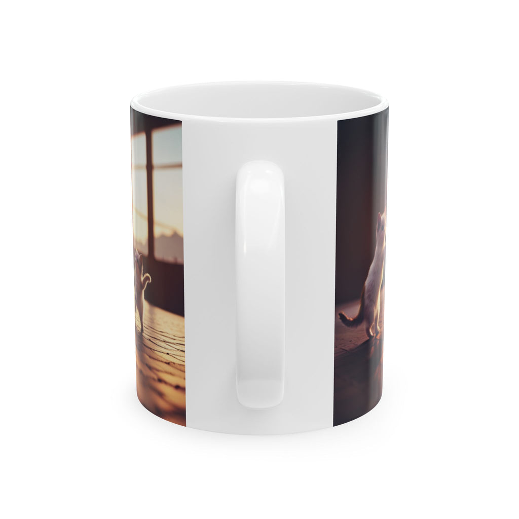 Funny Cute Cats Playing Gift Anniversary Mom Dad Love New Coffee Tea Mug 11oz