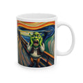 Funny Edvard Munch The Scream Shrek Mug Tea Coffee Cup Unique Gift USA Printed Artwork