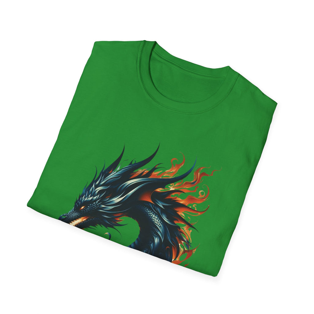 Dragon T-shirt Mens Graphic Tee Clothing Apparel Chinese Symbol Unisex Softstyle