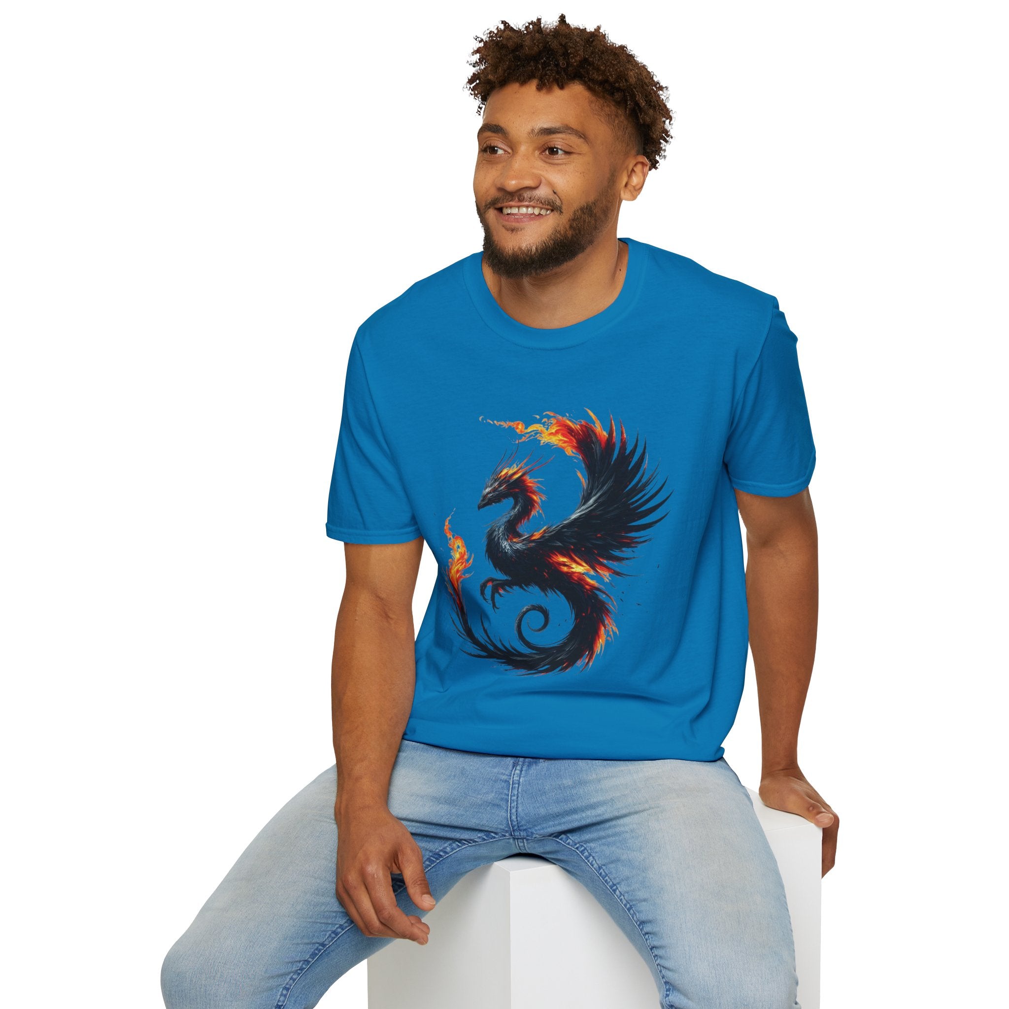 Dragon T-shirt Mens Graphic Tee Clothing Apparel Chinese Symbol Unisex Softstyle Unique Tshirt Best Gift