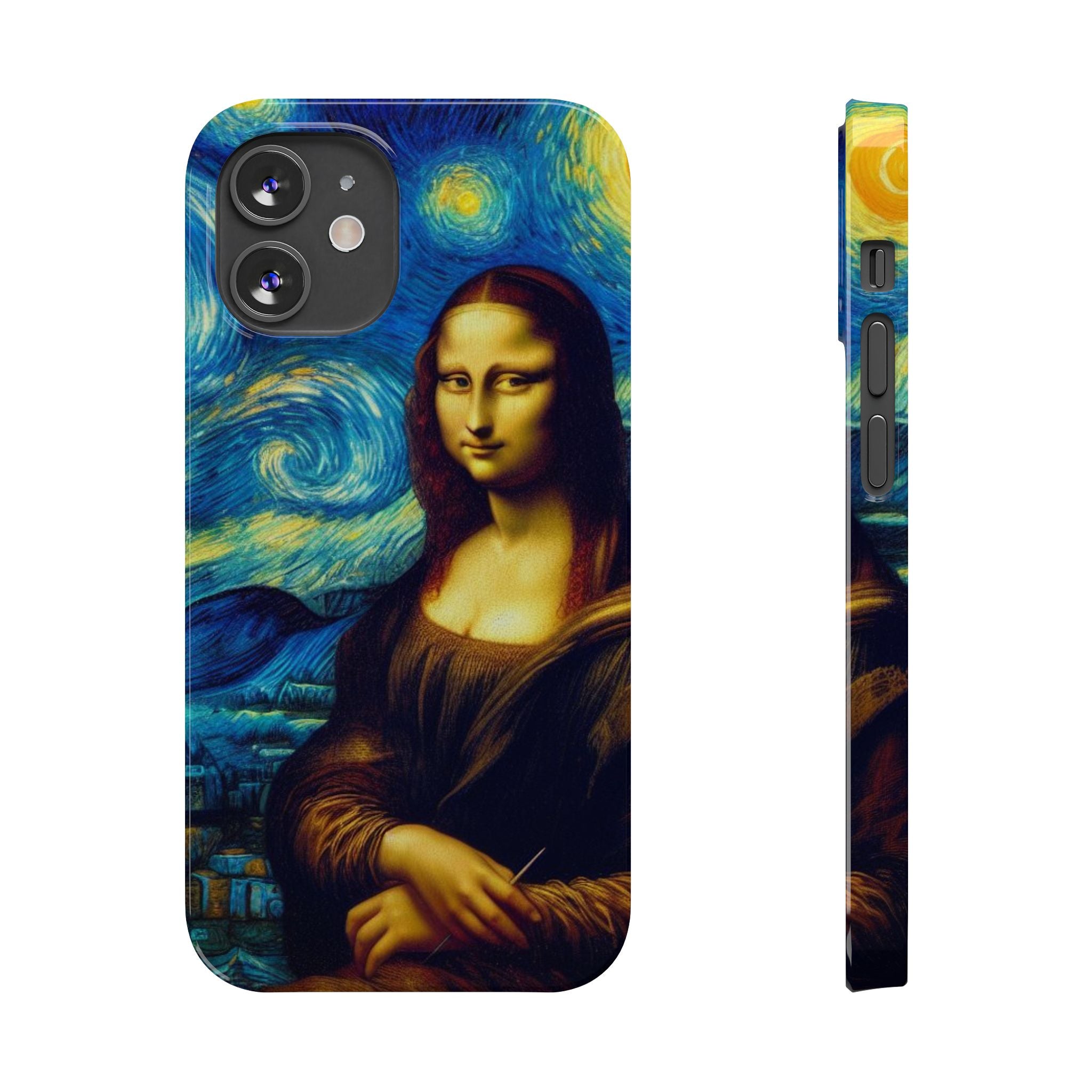 Funny Mona Lisa Phone Cases Van Gogh Starry Night Case Unique Gift iPhone 17 New