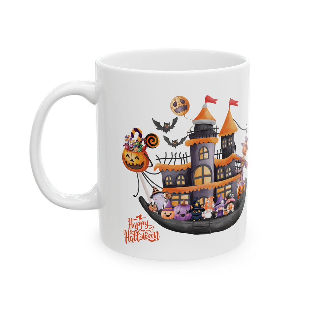 Funny Cute Happy Halloween Coffee Mug Gift For Kids Pumpkin Spooky Boo Best 11oz