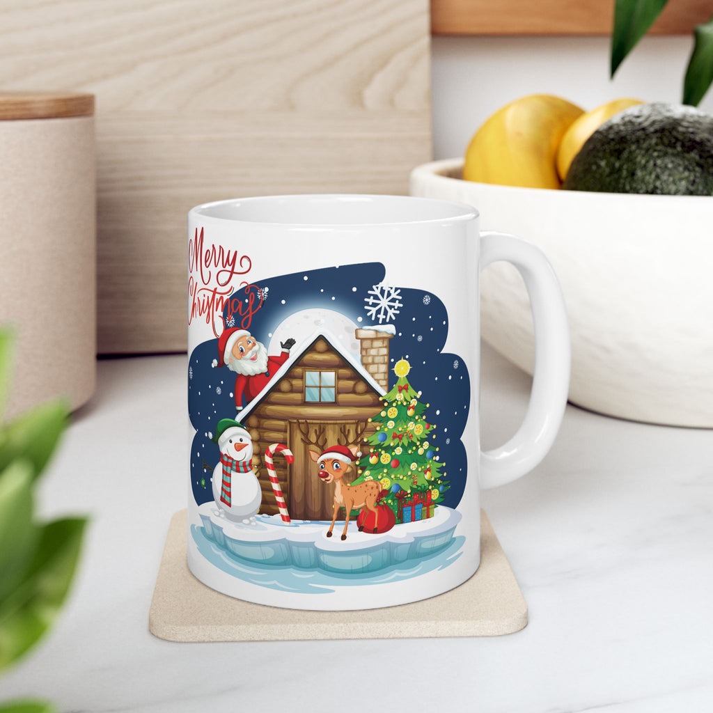 Christmas Mug Funny Santa Claus Mug Unique Cute Coffee Cup Deer Snowman Gift Kid 11oz