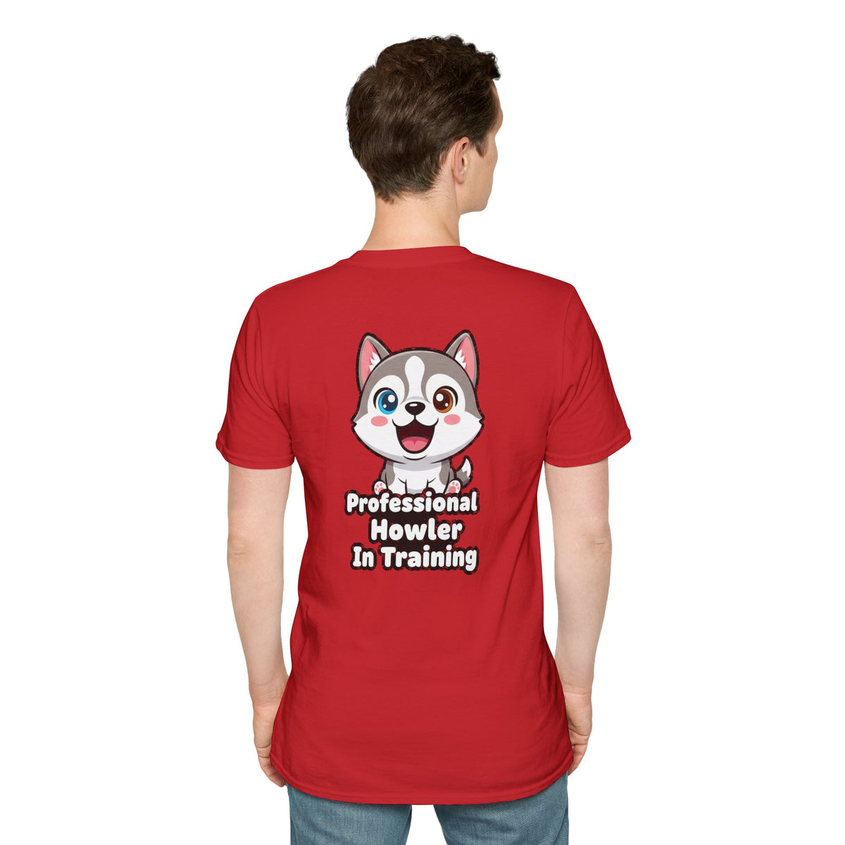 Cute Husky Shirt Professional Howler In Training Funny Dog Lover Unisex Softstyle Tee Gift