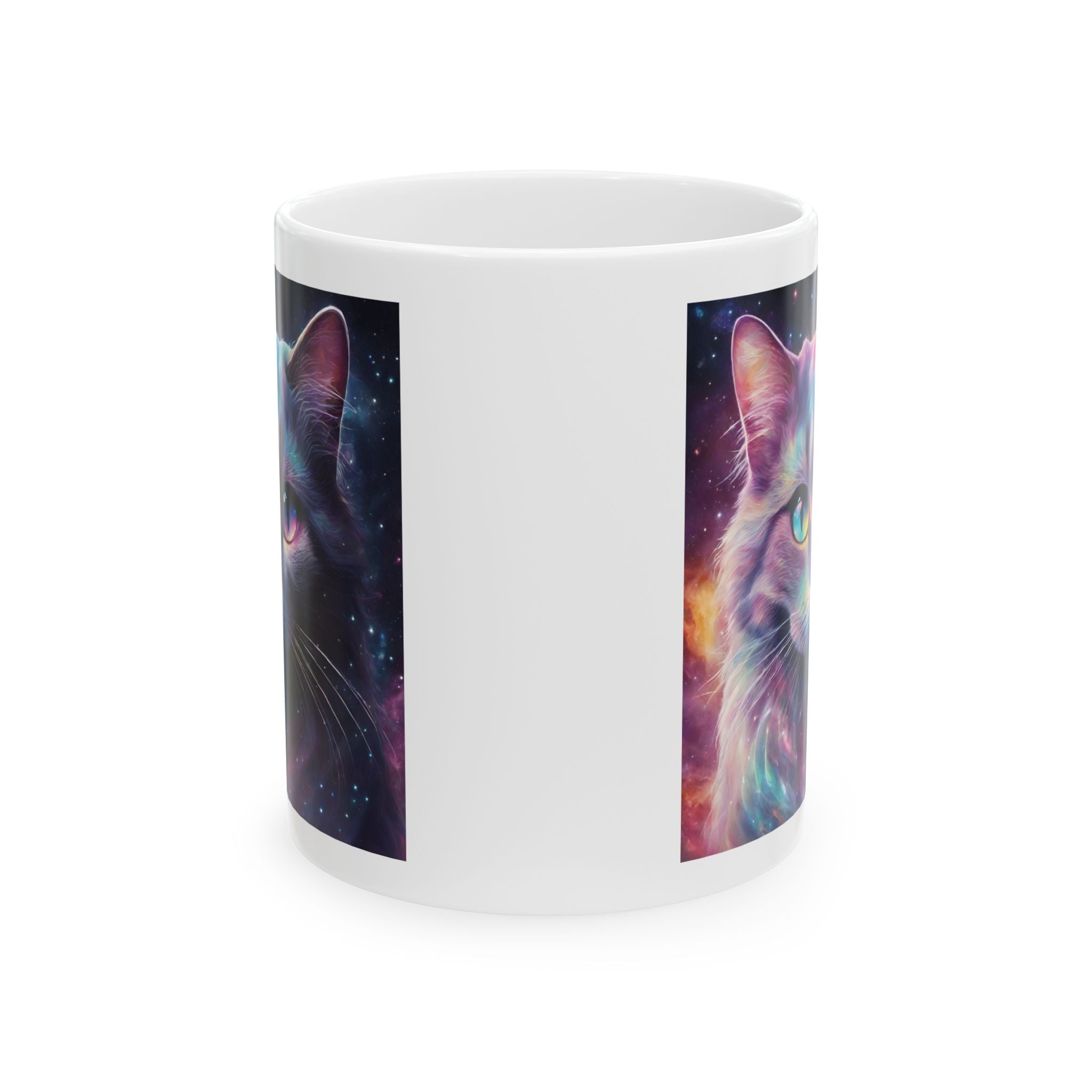 Cosmic Cat For Mom Lover Funny Coffee Tea Ceramic Mug Office Work Cup Gift Cute