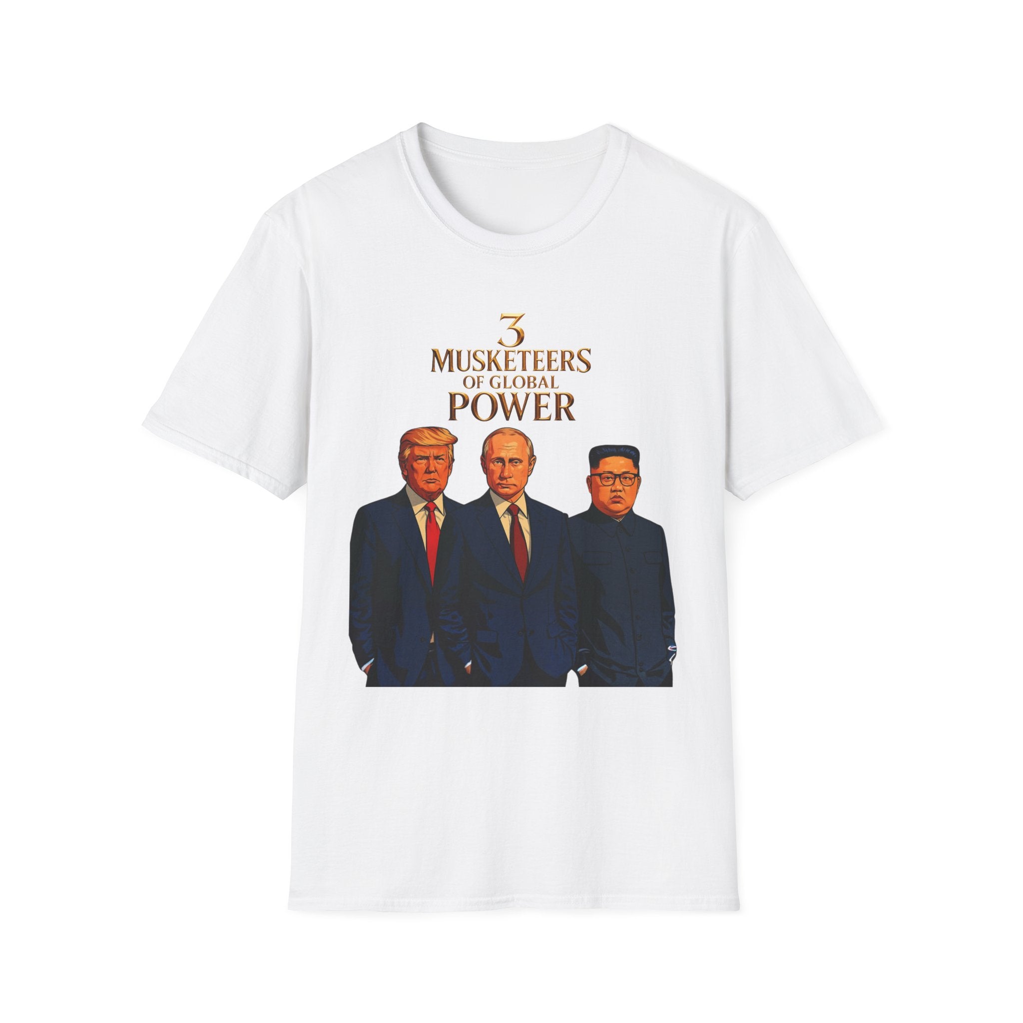 Funny Donald Trump Kim Putin T-Shirt Unique Unisex Softstyle Gift Men Woman Tee