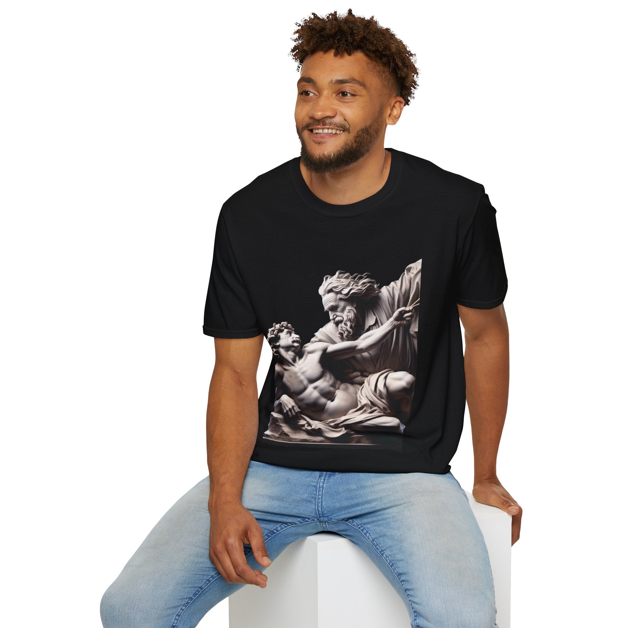 Funny Albert Einstein Unisex Softstyle T-Shirt Unique Gift Cotton T-shirt Art