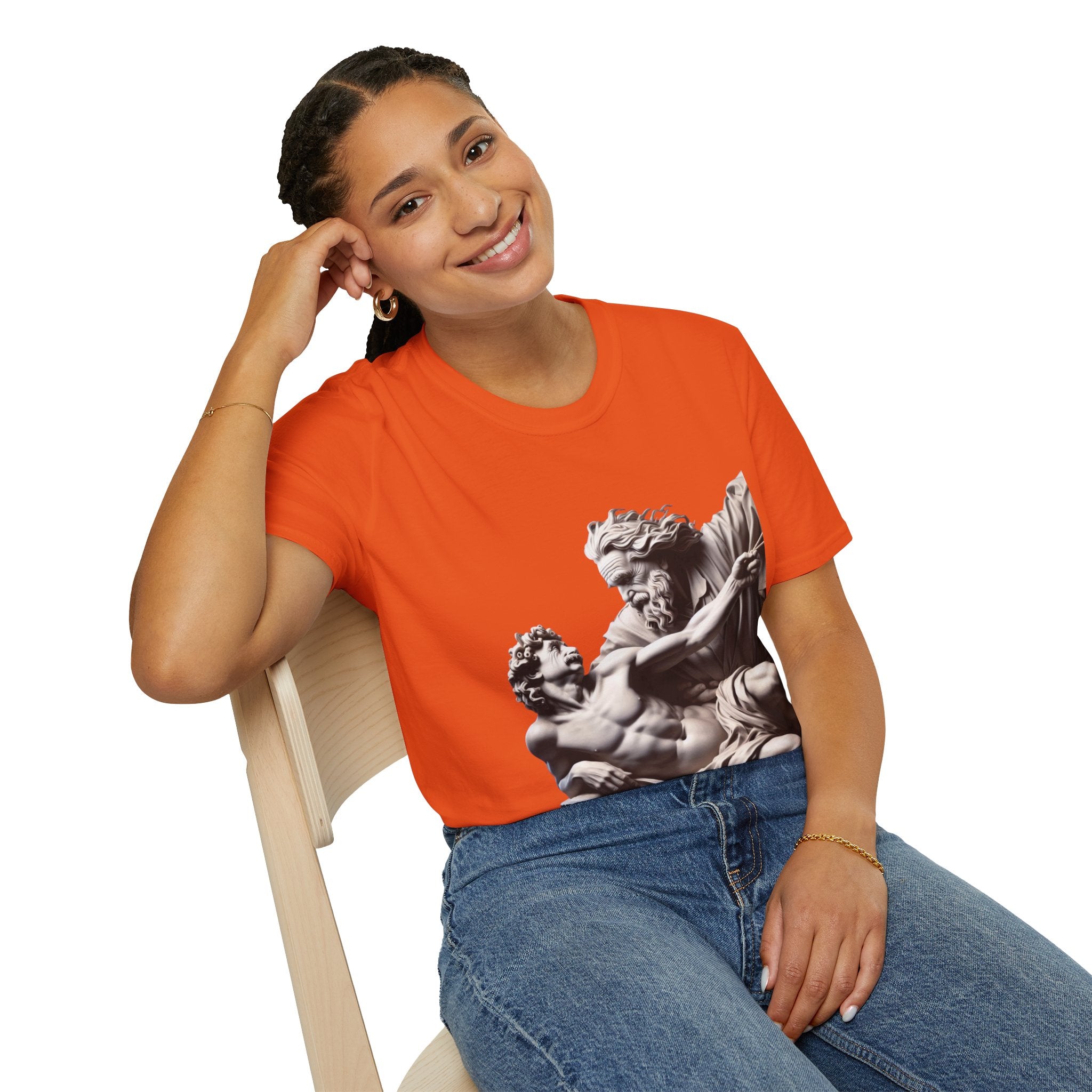 Funny Albert Einstein Unisex Softstyle T-Shirt Unique Gift Cotton T-shirt Art