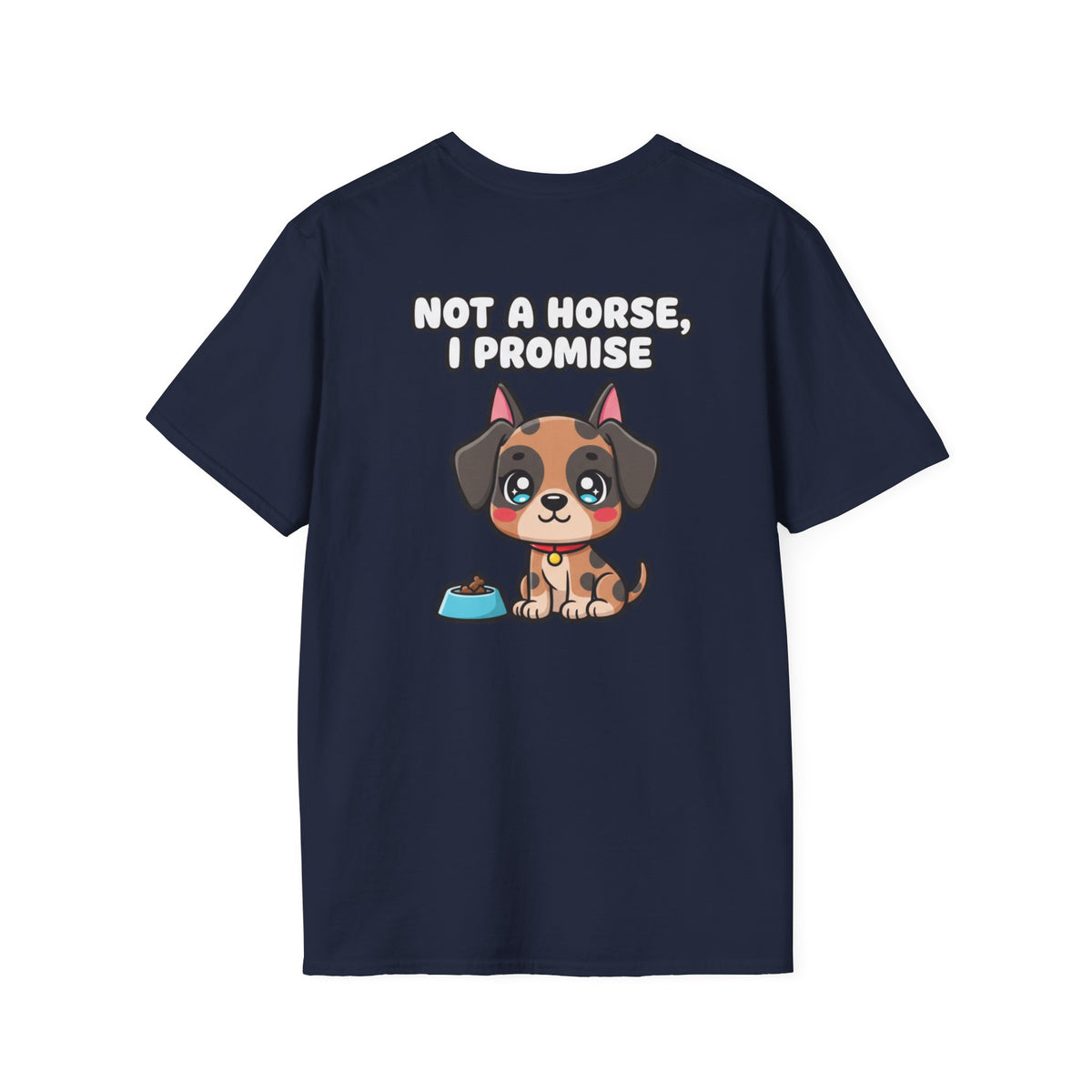 Cute Great Dane Shirt Not A Horse, I Promise Funny Dog Lover Unisex Softstyle Tee Gift