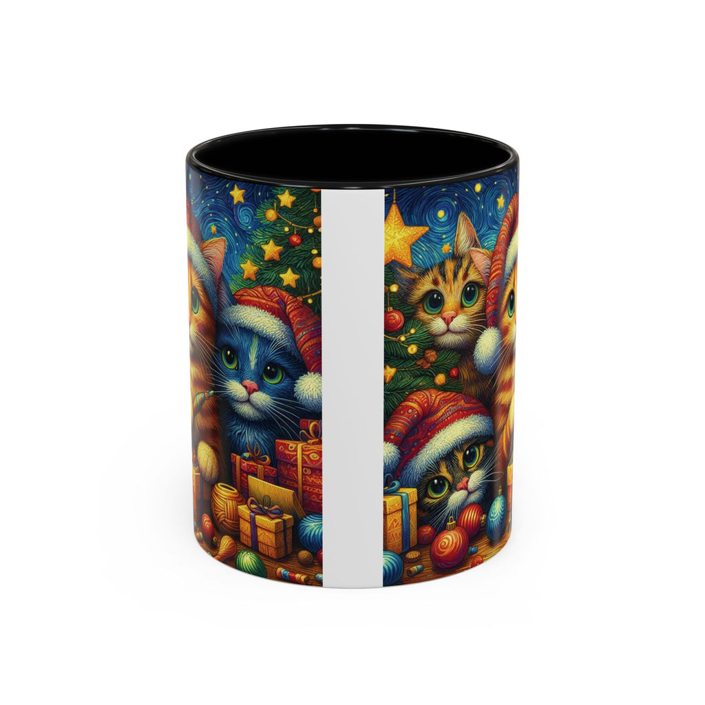 Christmas Mug Cats Mug Mom Lover Van Gogh Art Gift Funny Coffee Tea Ceramic Cup
