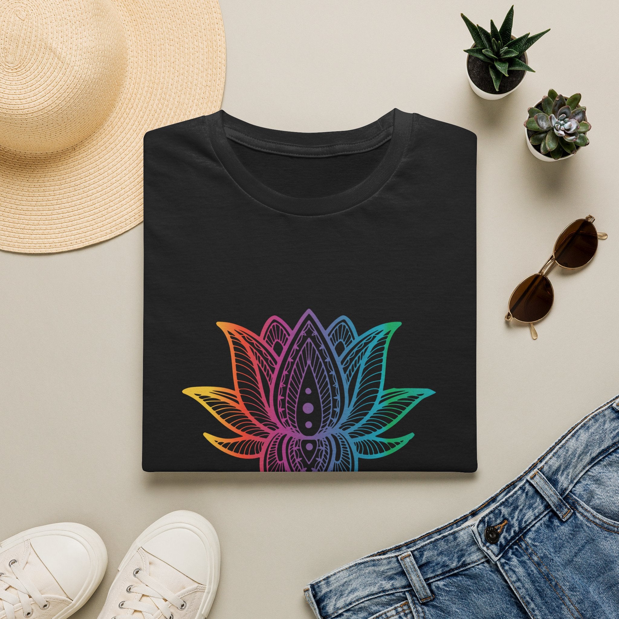 Hasu Japanese Art Shirt Unisex Softstyle Lotus Flower T-shirt Japan Flower Gift