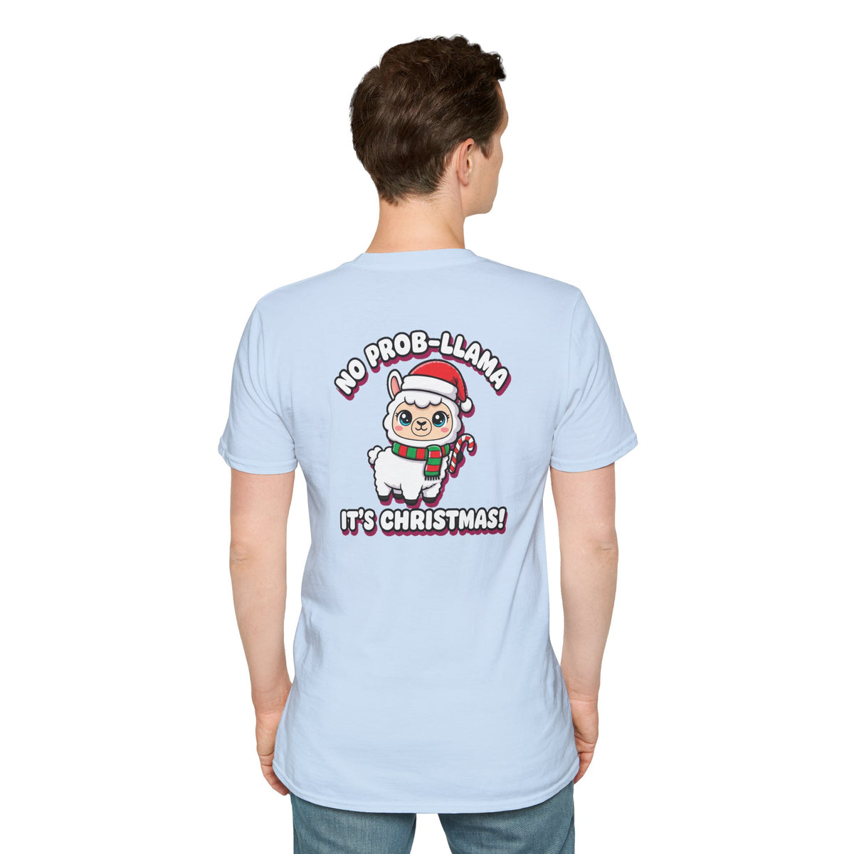 Cute Christmas Shirt No Prob Llama Its Christmas Funny Animal Unisex Softstyle Tee Christmas Gift
