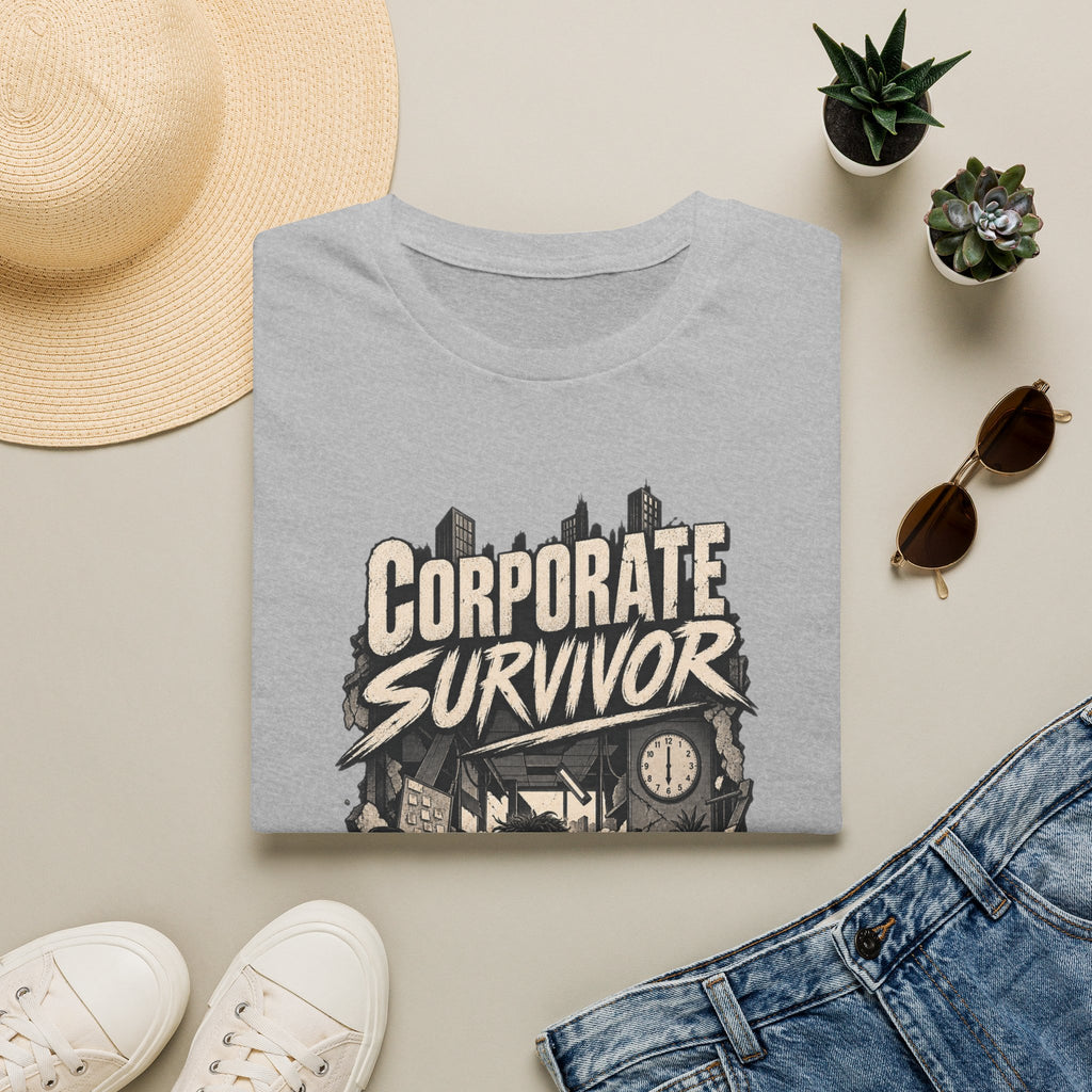 Funny Dark Humor Tshirt — Funny Office Tshirt Dark Humor Graphic Tee Unique Coworker Gift CORPORATE SURVIVOR Shirt