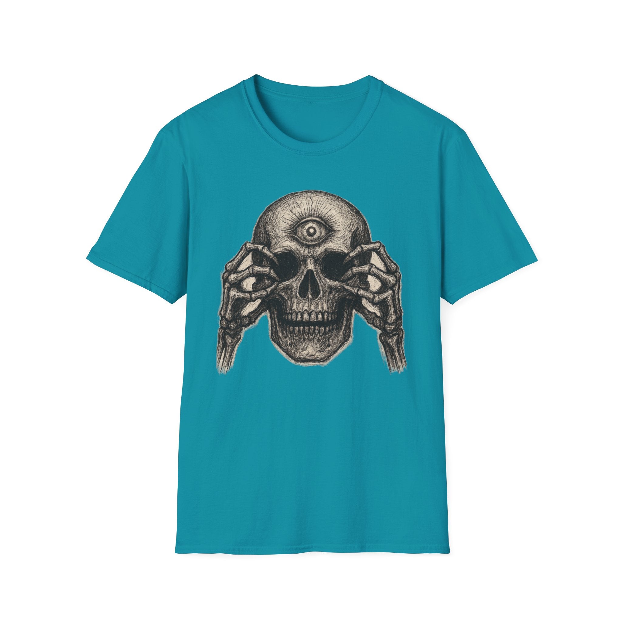 Mens Skull T-shirt Graphic Tees Skeleton Apparel Clothing Skulls Accessories Best Gift