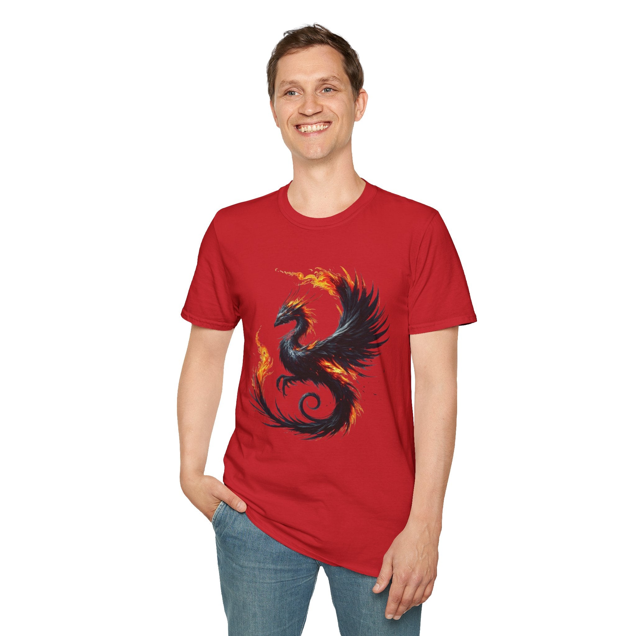 Dragon T-shirt Mens Graphic Tee Clothing Apparel Chinese Symbol Unisex Softstyle Unique Tshirt Best Gift