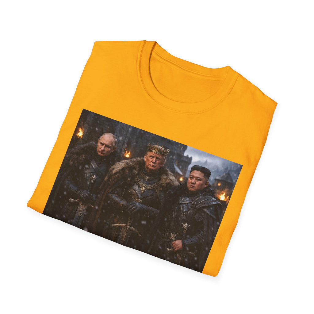 Funny Trump Putin Kim Jong Unique T-Shirt Artwork Throne Unisex Softstyle Tshirt