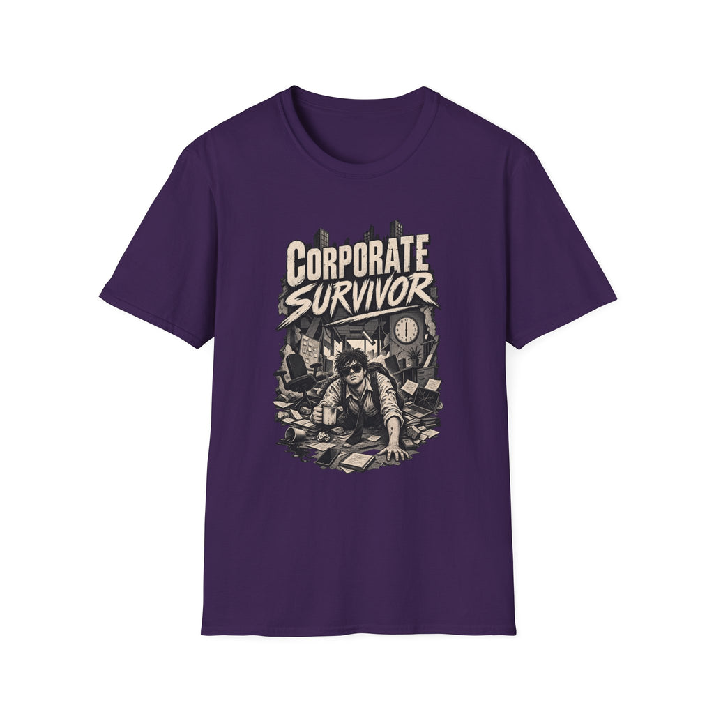 Funny Dark Humor Tshirt — Funny Office Tshirt Dark Humor Graphic Tee Unique Coworker Gift CORPORATE SURVIVOR Shirt