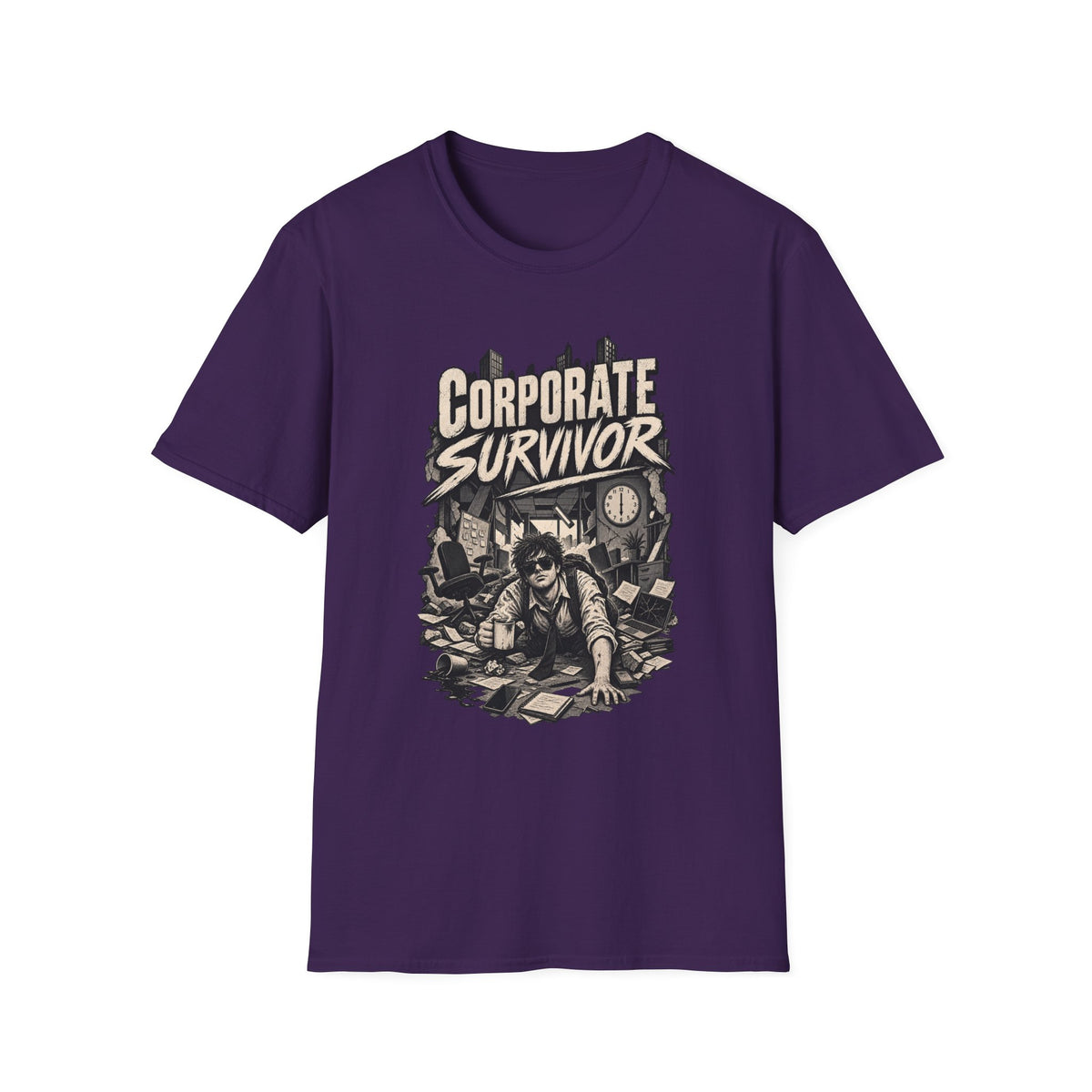 Funny Dark Humor Tshirt — Funny Office Tshirt Dark Humor Graphic Tee Unique Coworker Gift CORPORATE SURVIVOR Shirt