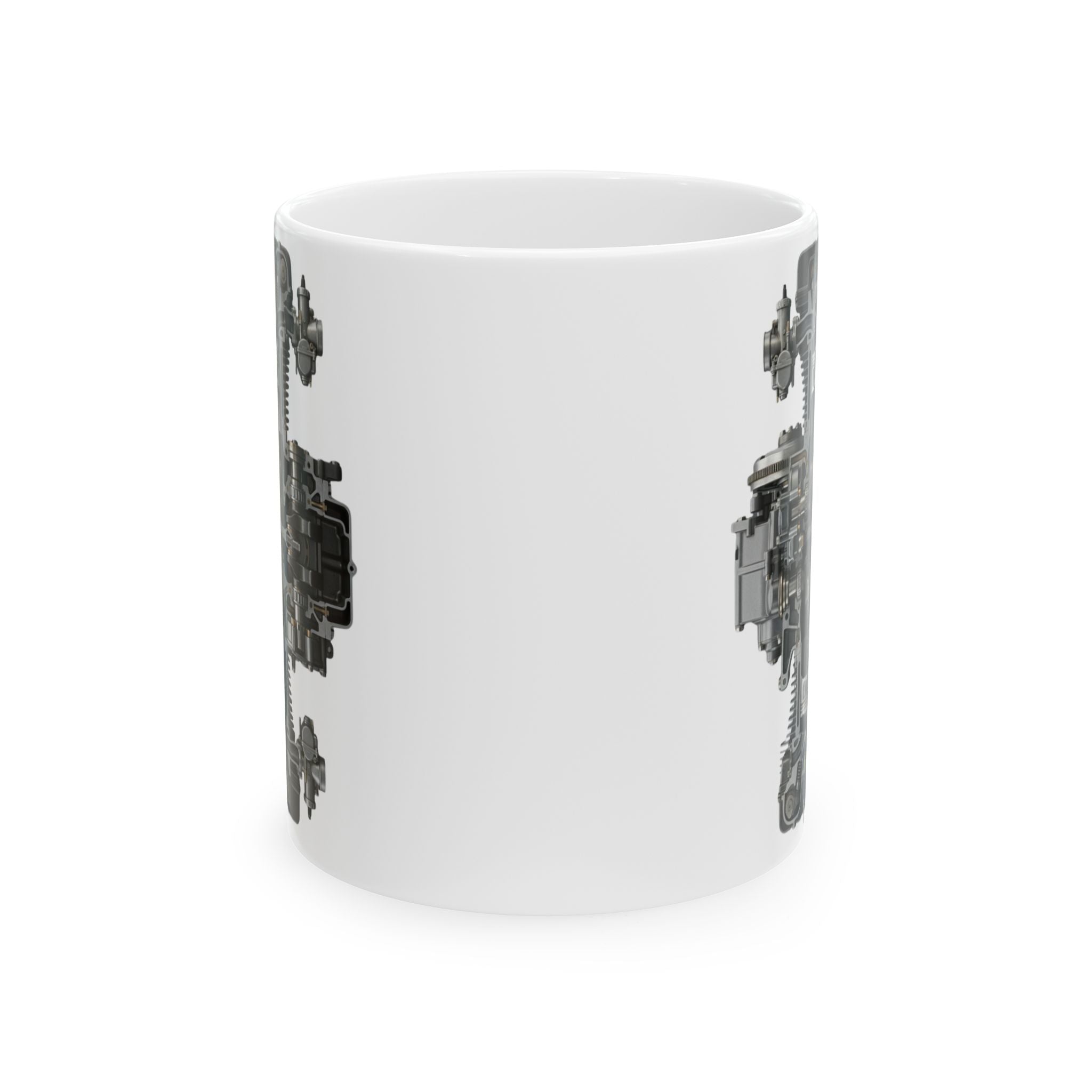 Mechanical Engine Mug 11oz Ceramic Coffee Cup Engineering Mechanic Gift for Dad