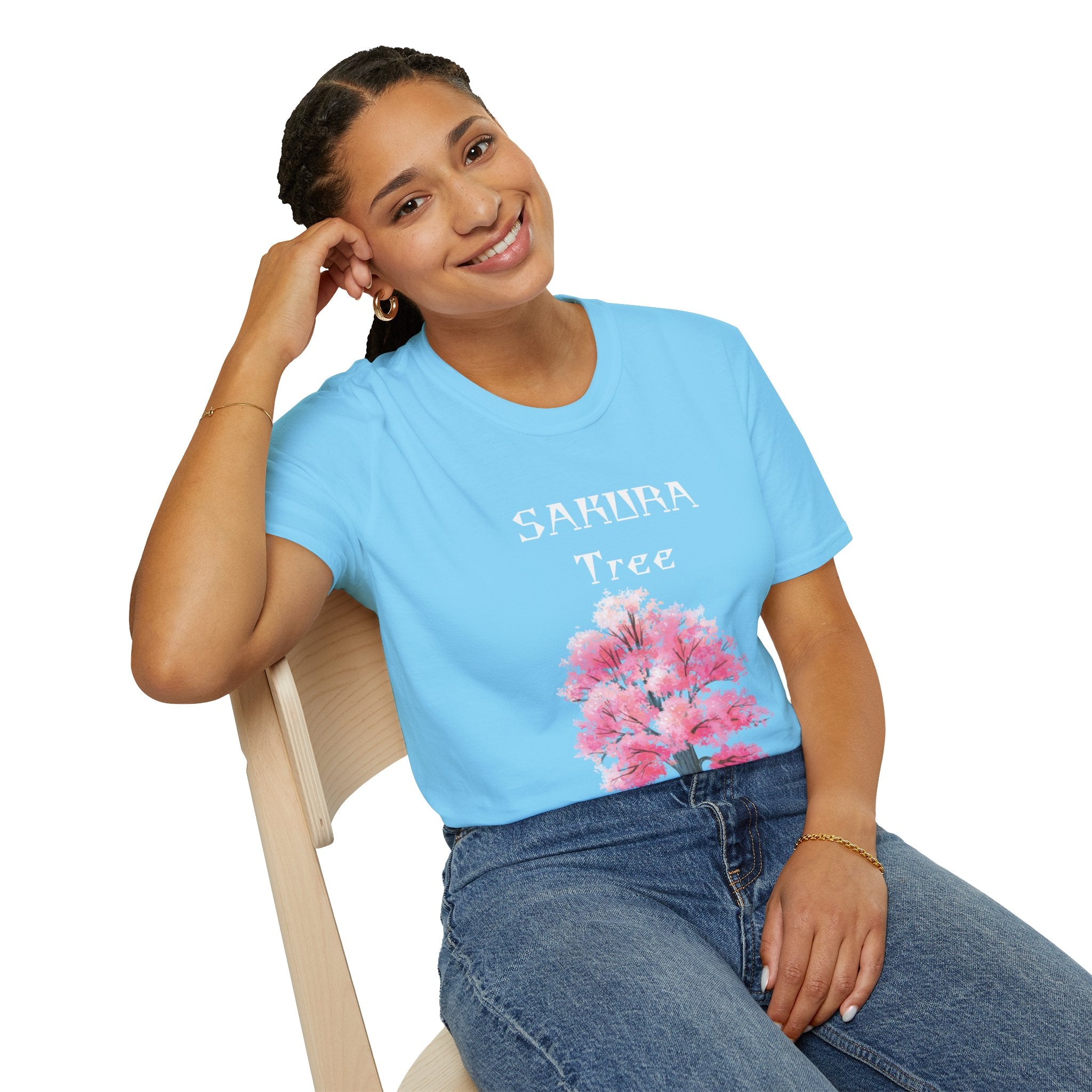 Sakura T-Shirt Japanese Art Shirt Unisex Softstyle Cherry Blossom Flower T-shirt