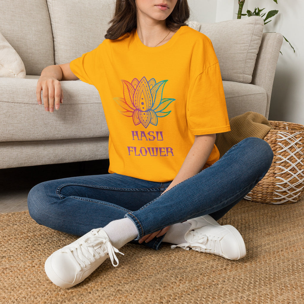 Hasu Japanese Art Shirt Unisex Softstyle Lotus Flower T-shirt Japan Flower Gift