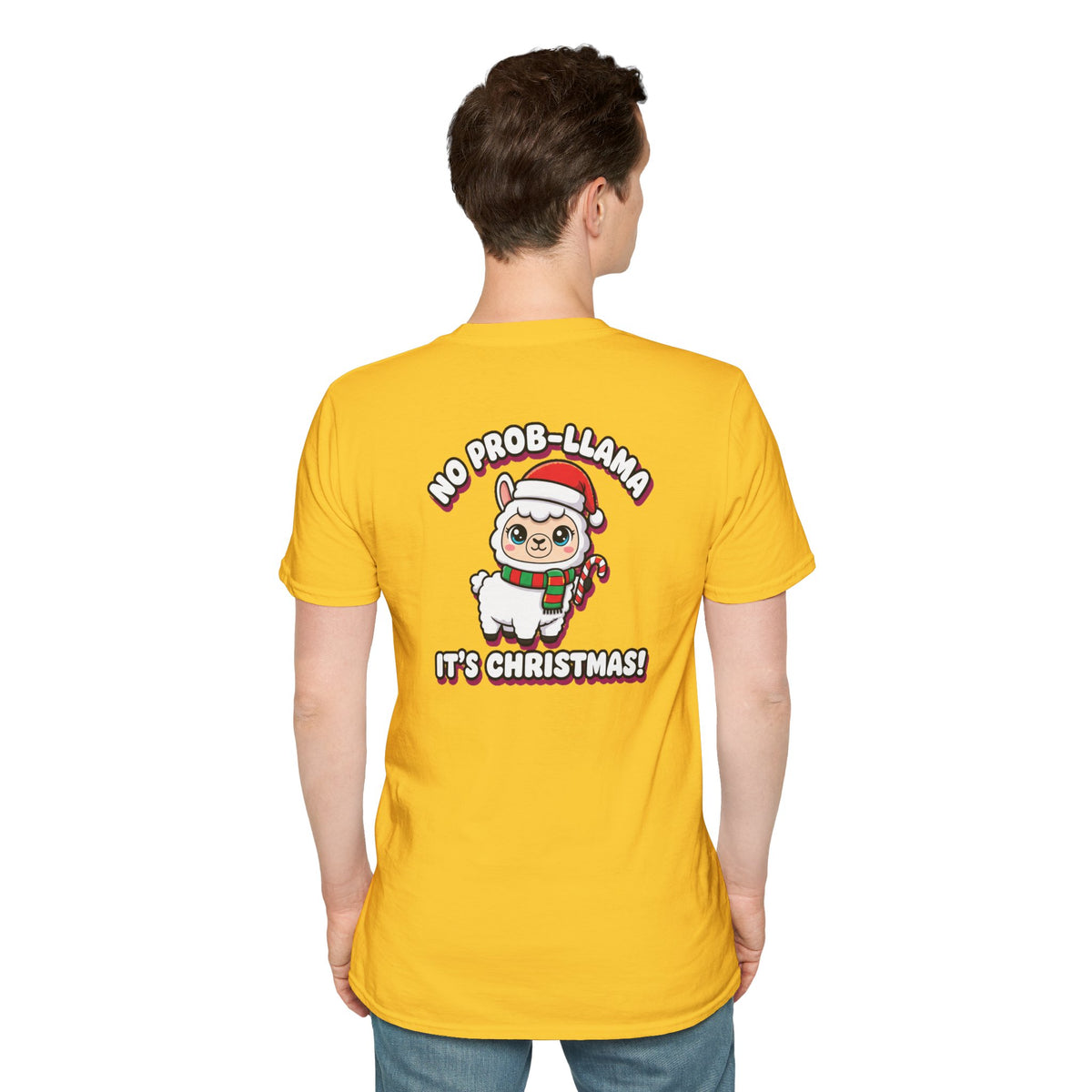 Cute Christmas Shirt No Prob Llama Its Christmas Funny Animal Unisex Softstyle Tee Christmas Gift