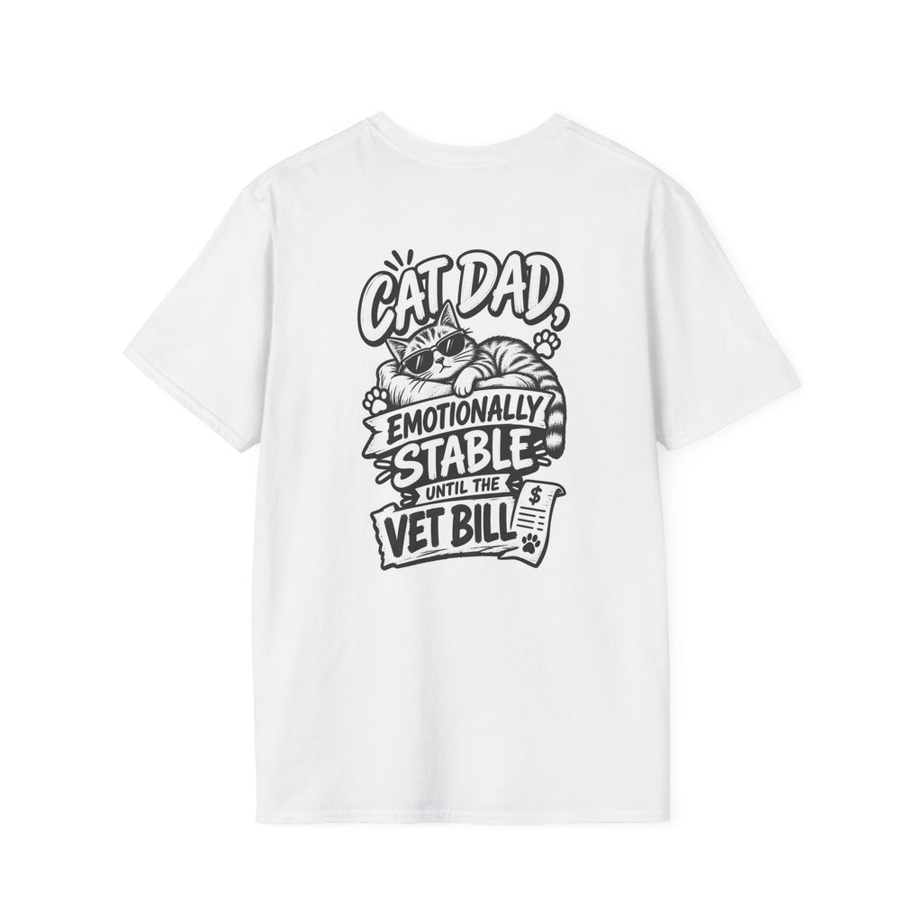 Cat Dad Shirt Pet Lover Tshirt Funny Cat Lover Graphic Tee Dark Humor Tee Unique Gift Funny Tshirt