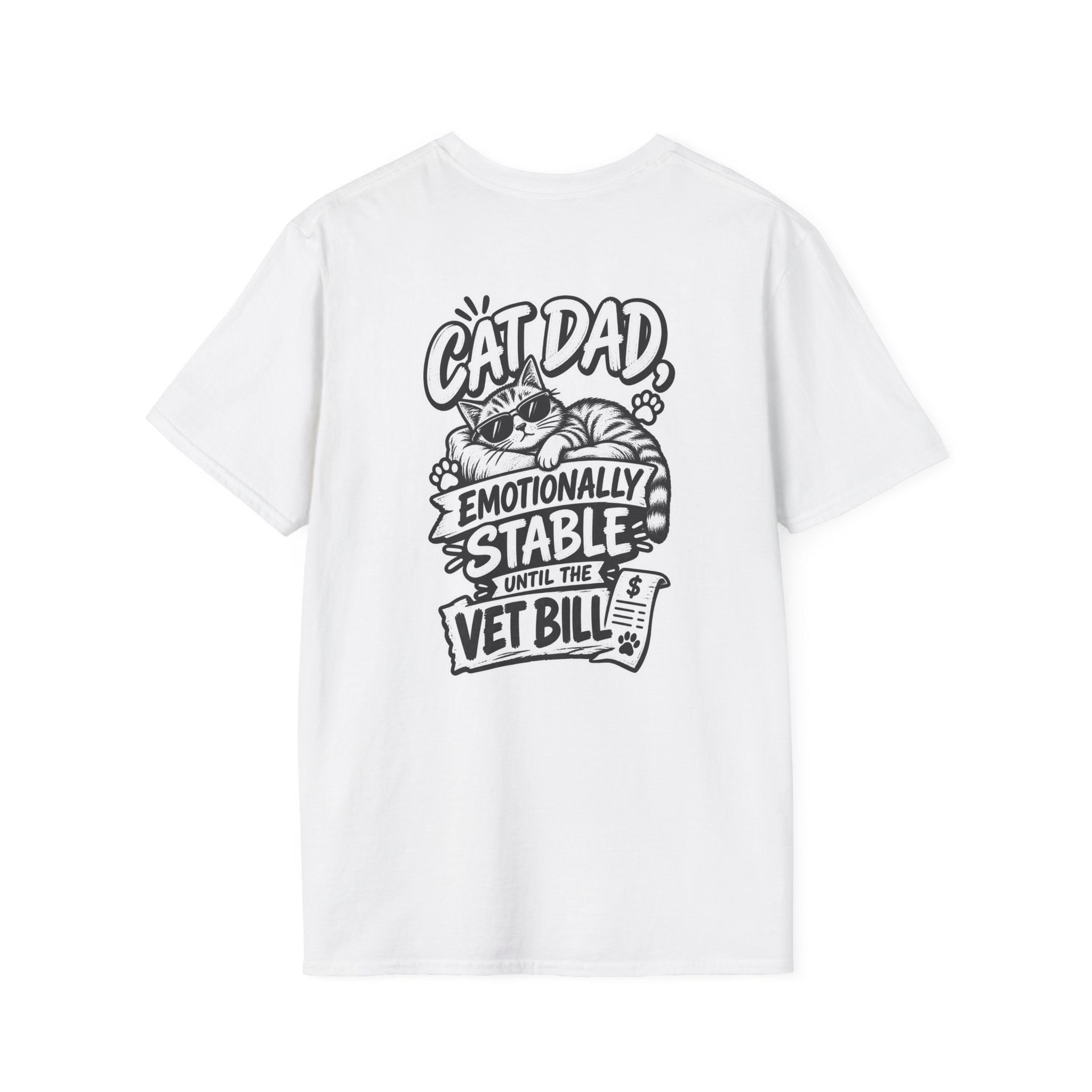 Cat Dad Shirt Pet Lover Tshirt Funny Cat Lover Graphic Tee Dark Humor Tee Unique Gift Funny Tshirt