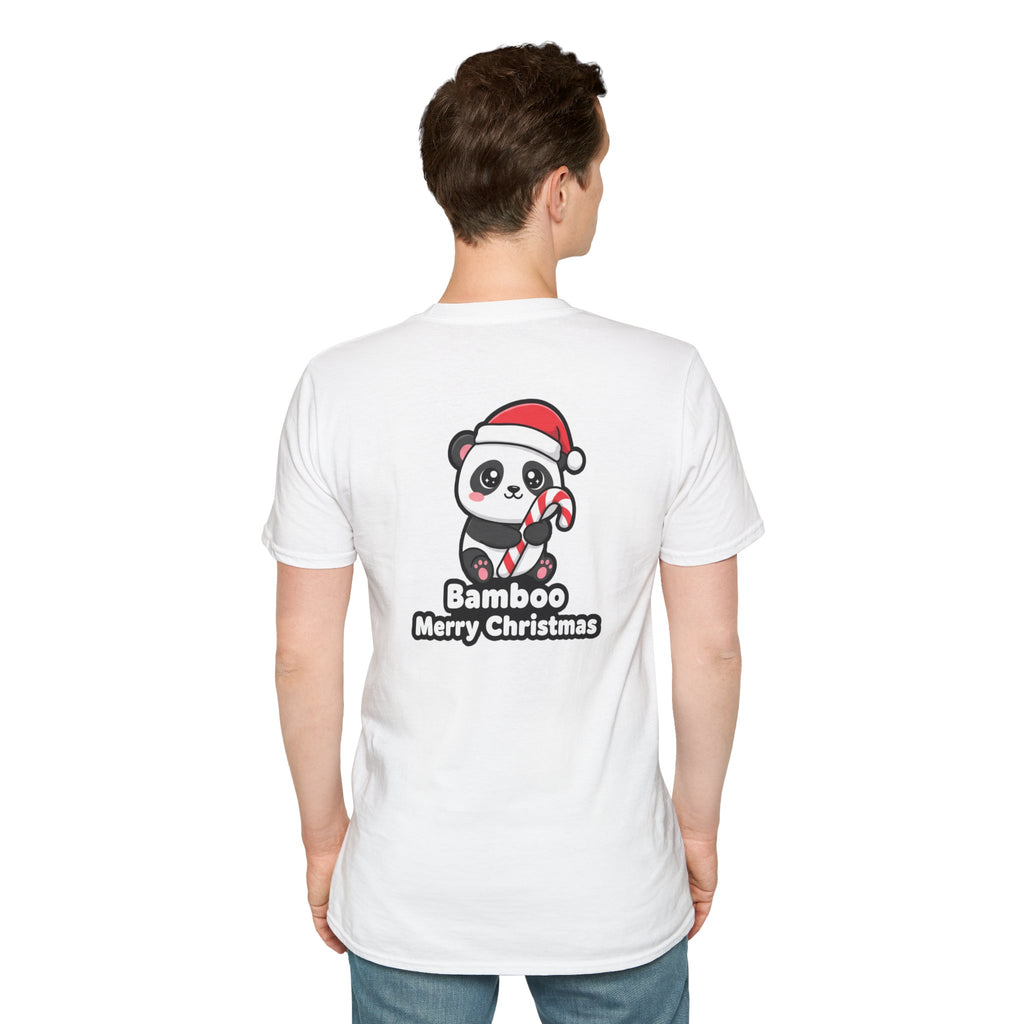 Cute Christmas Shirt Bamboo Merry Christmas Funny Animal Unisex Softstyle Tee Christmas Gift