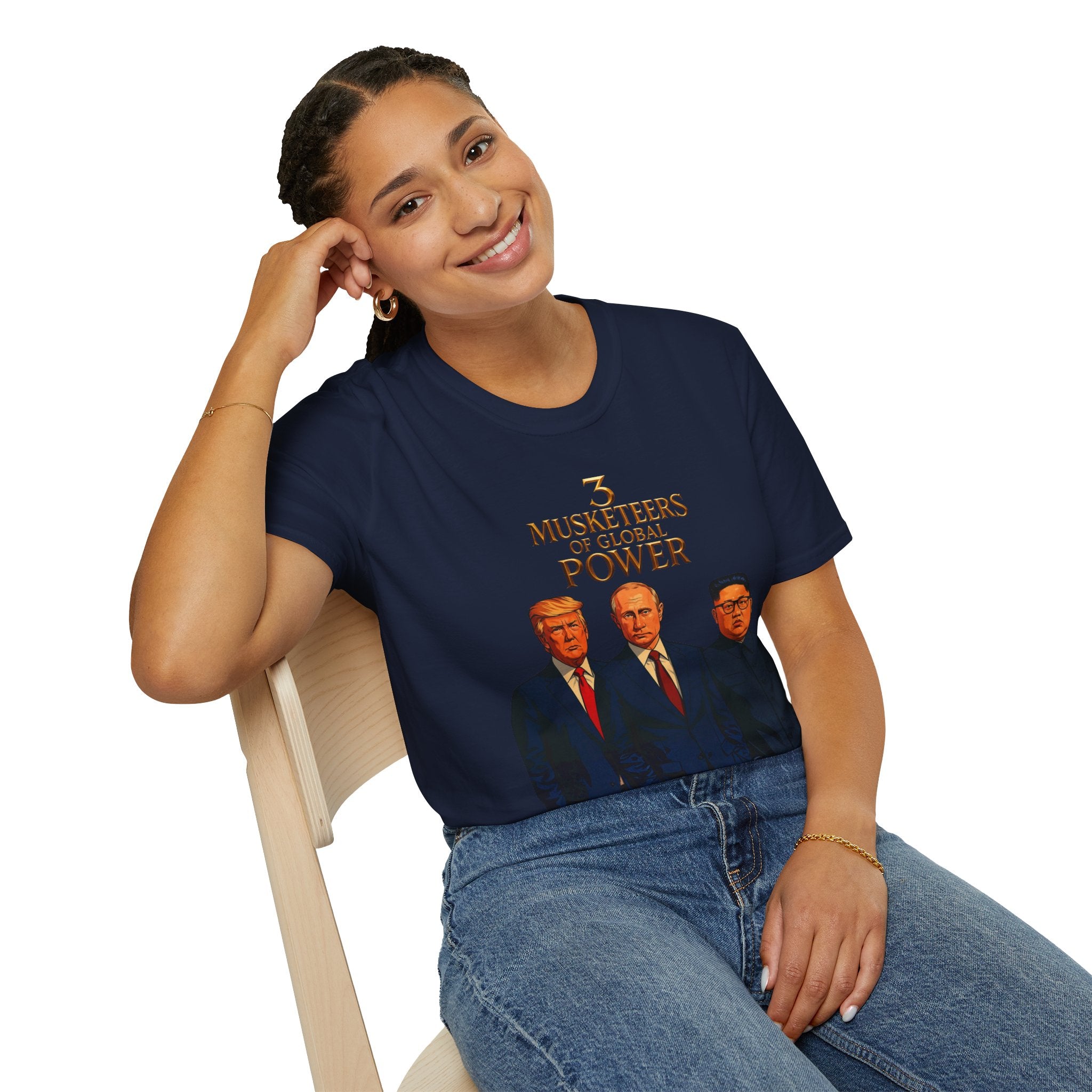 Funny Donald Trump Kim Putin T-Shirt Unique Unisex Softstyle Gift Men Woman Tee
