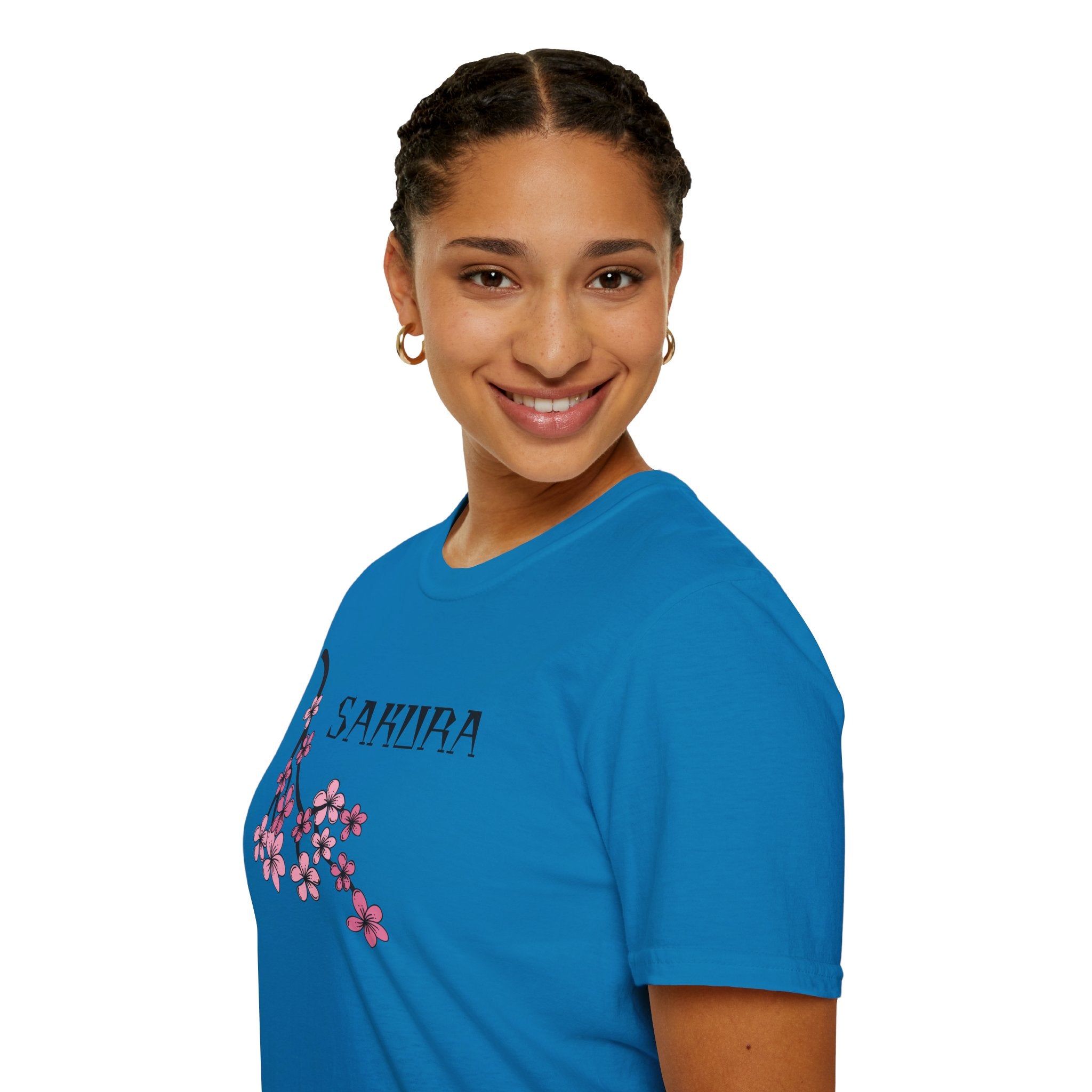 Sakura T-Shirt Japanese Art Shirt Unisex Softstyle Cherry Blossom Flower T-shirt