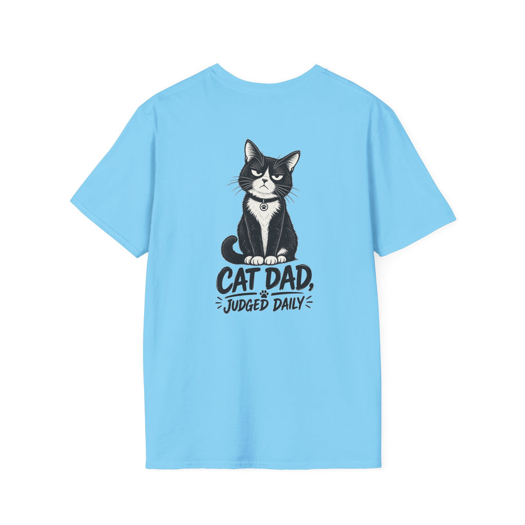 Cat Dad Shirt Judged Daily Funny Cat Lover Graphic Tee Dark Humor Tee Unique Gift Funny Tshirt