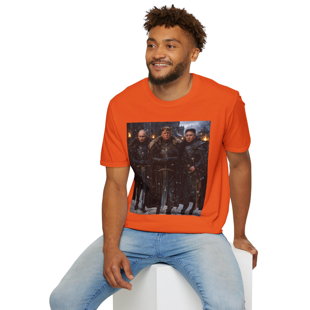 Funny Trump Putin Kim Jong Unique T-Shirt Artwork Throne Unisex Softstyle Tshirt