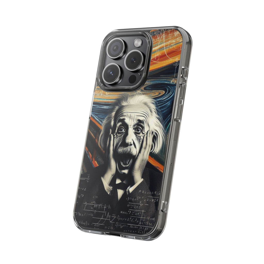 Funny Einstein Clear Phone Cases Edvard Munch Scream Unique iPhone Samsung Cases