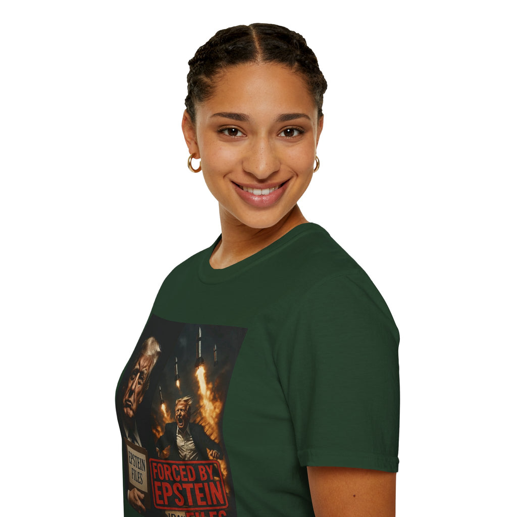 Funny Trump-Epstein T-Shirt Conspiracy Theory Unique Unisex Softstyle Tshirt