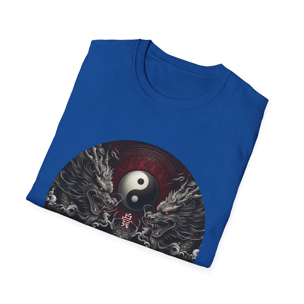 Dragon T-shirt Men Women Graphic Tee Clothing Apparel Symbol Ying Yang Best Gift