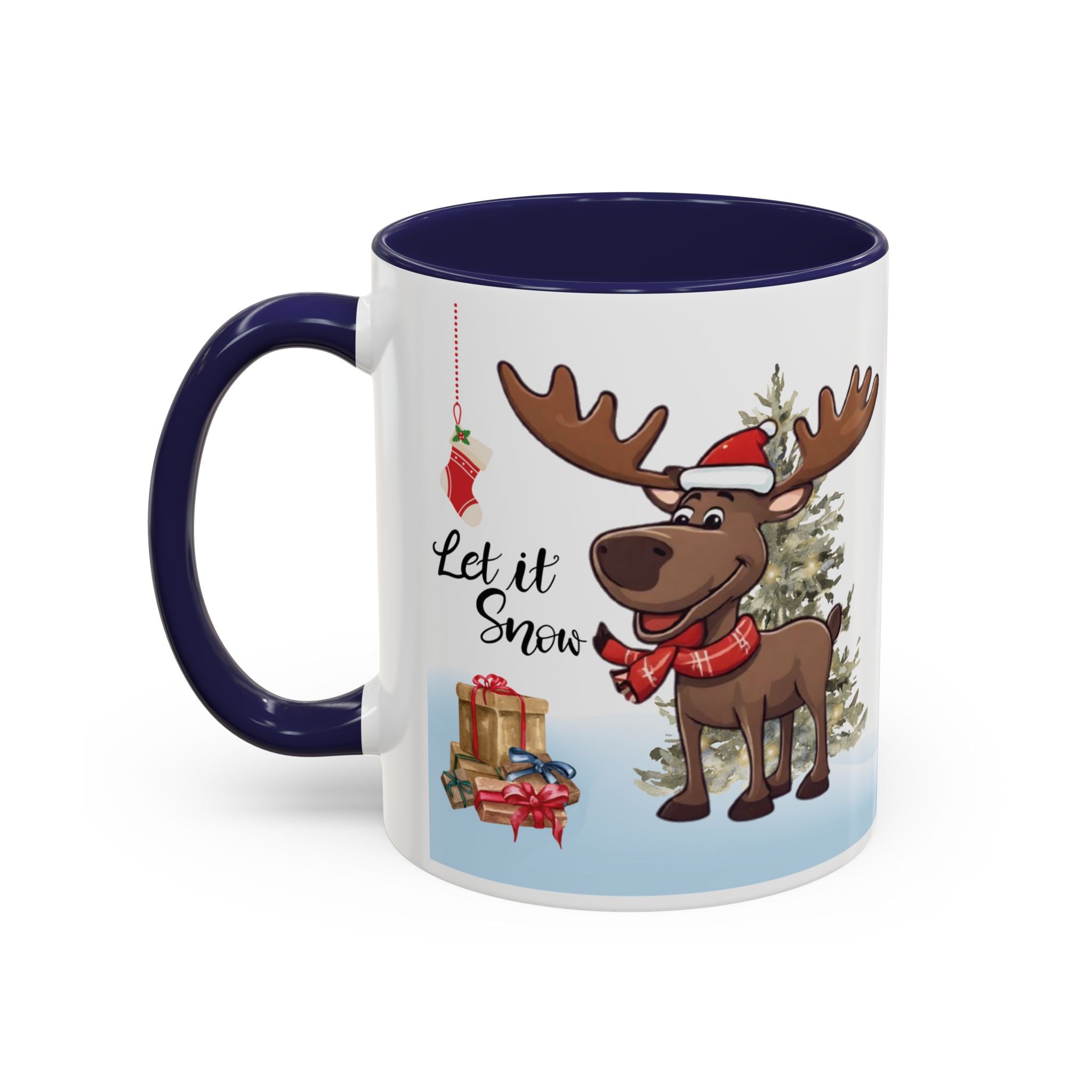 Christmas Mug Accent Funny Moose Mug Coffee Mug Cute Unique Gift Cup Travel Mug