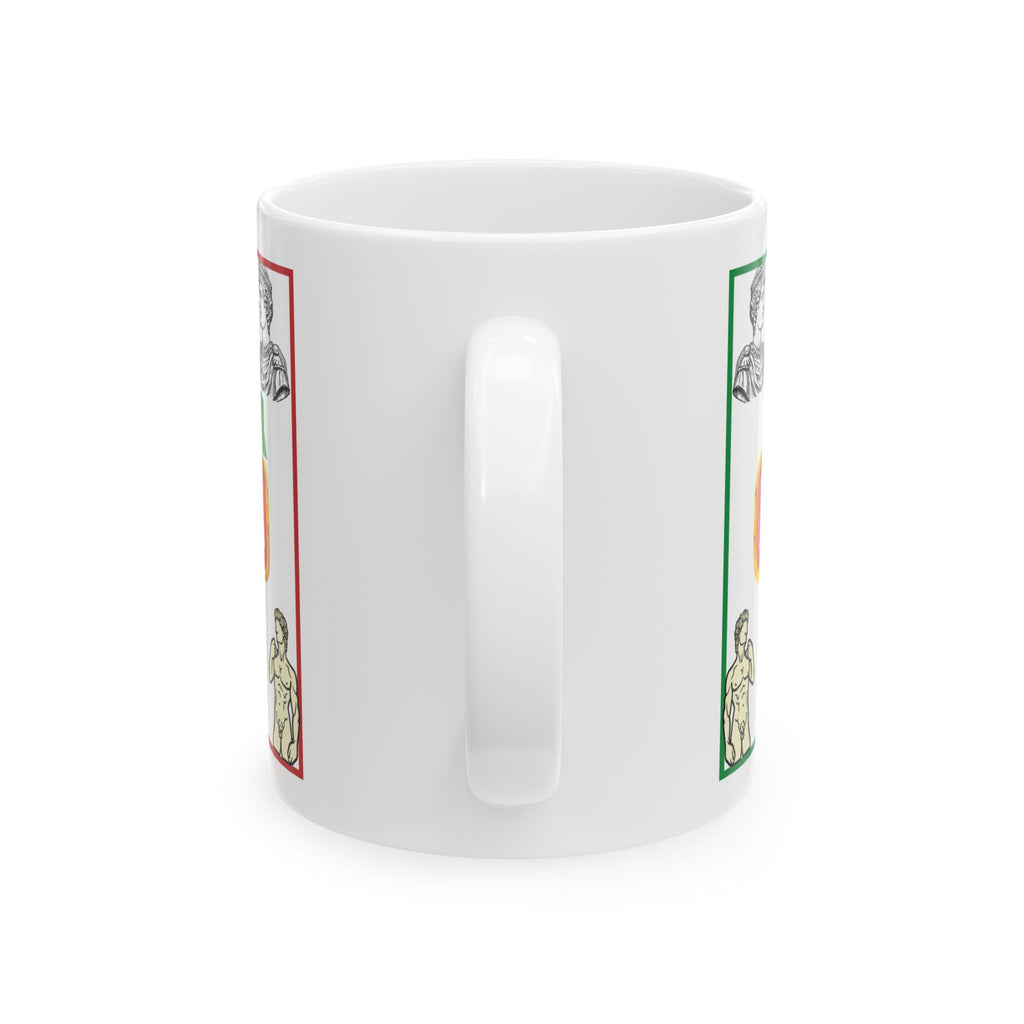 Italy Mug Italian Flag Historical Icons Tea Coffee Cup Ceramic Mug Travel Gift