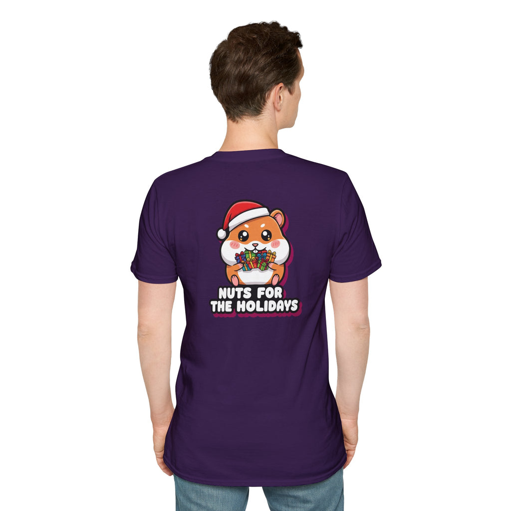 Cute Christmas Shirt Nuts For The Holidays Funny Animal Unisex Softstyle Tee Christmas Gift