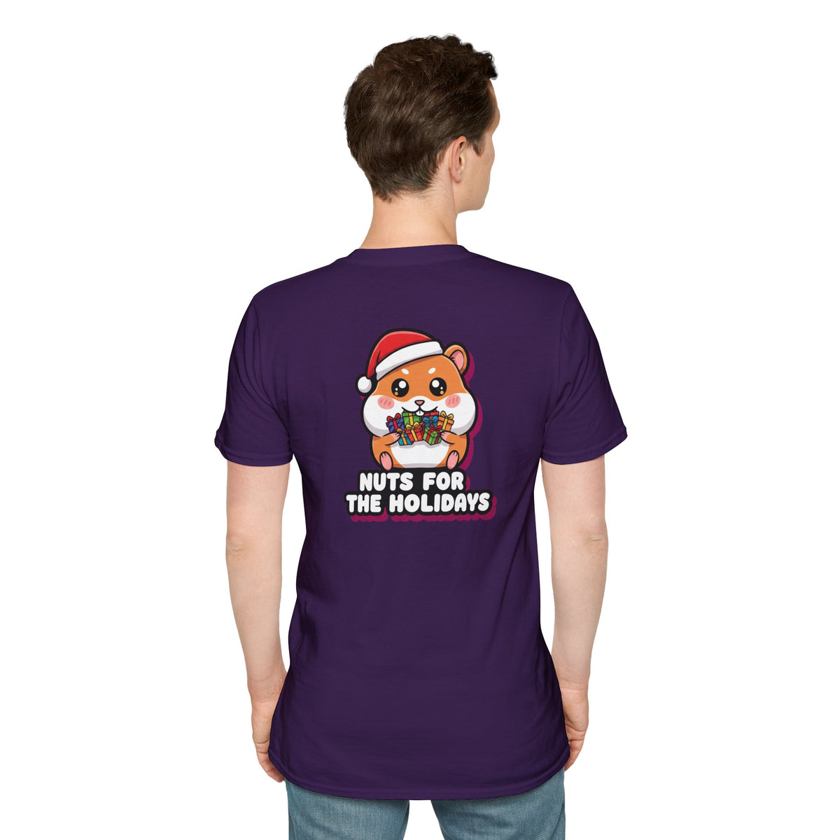 Cute Christmas Shirt Nuts For The Holidays Funny Animal Unisex Softstyle Tee Christmas Gift