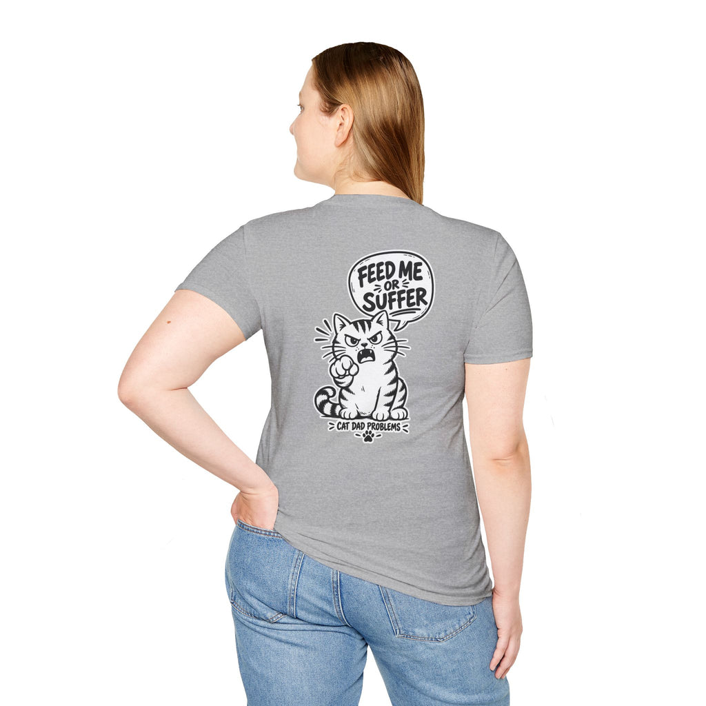 Cat Dad Shirt Pet Lover Tshirt Funny Cat Lover Graphic Tee Dark Humor Tee Unique Gift Funny Tshirt