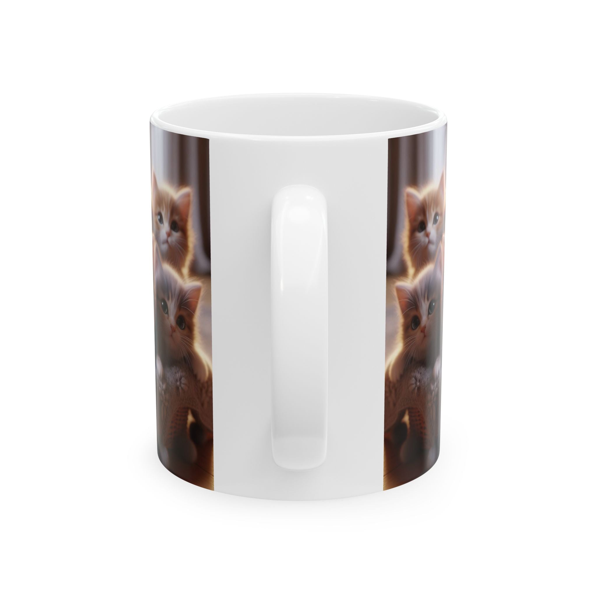 Cat Mug 11 oz Funny Ceramic Coffee Mug/Cup 3D “Litter Of Kittens” Cat Lover Gift