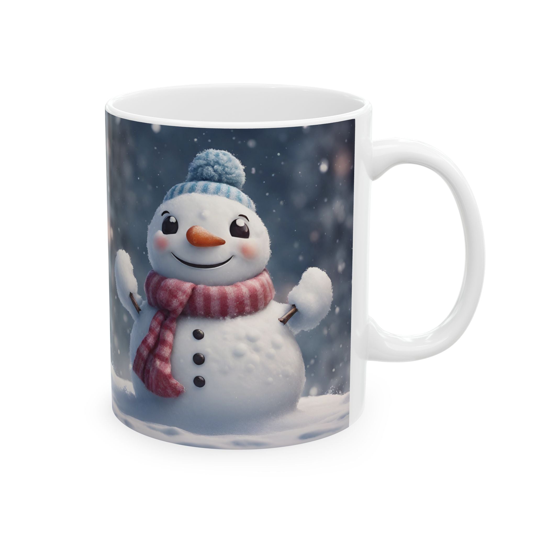 Snowman Mug Christmas Mug Funny Mug Ceramic Coffee Mug Tea Cup Cute Gift Frosty 11oz