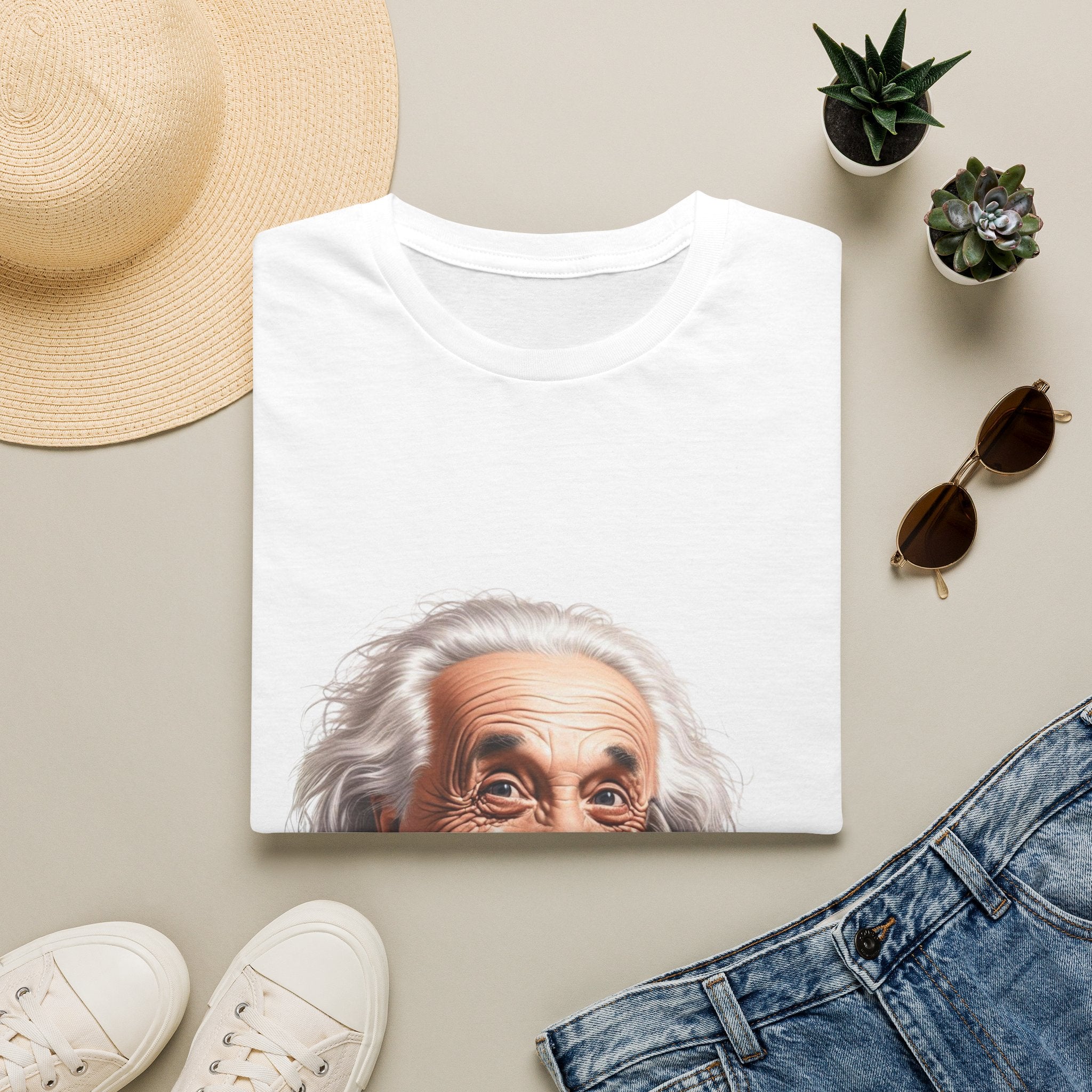 Funny Albert Einstein T-Shirt Unisex Softstyle T-Shirt Cotton Unique Gift German