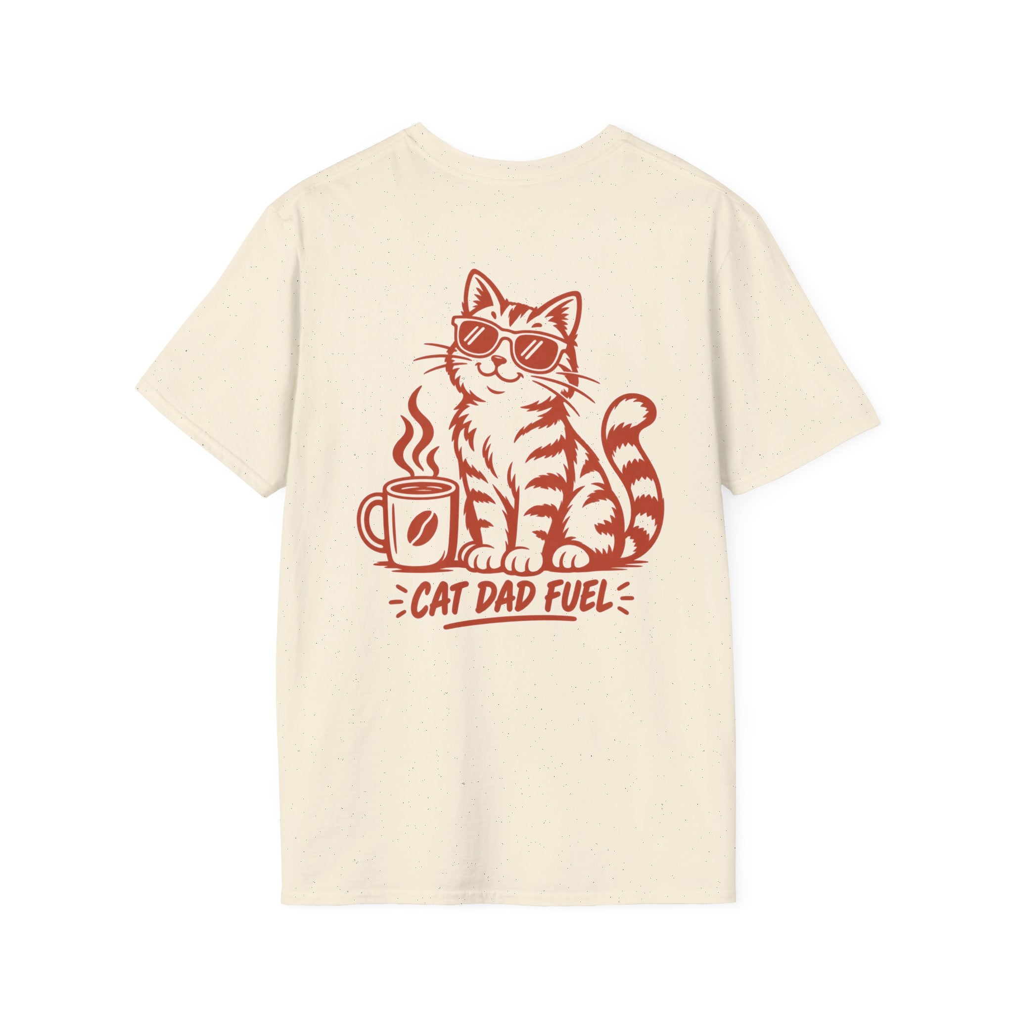 Cat Dad Shirt Cat Dad Fuel Funny Coffee Cat Lover Graphic Tee Unique Gift Funny Tshirt