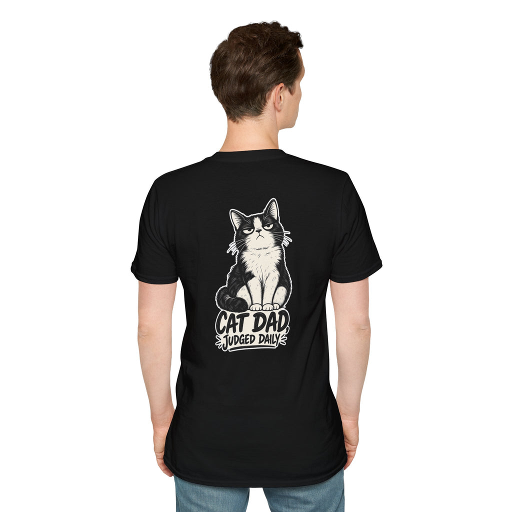 Cat Dad Shirt Judged Daily Funny Cat Lover Graphic Tee Dark Humor Tee Unique Gift Funny Tshirt